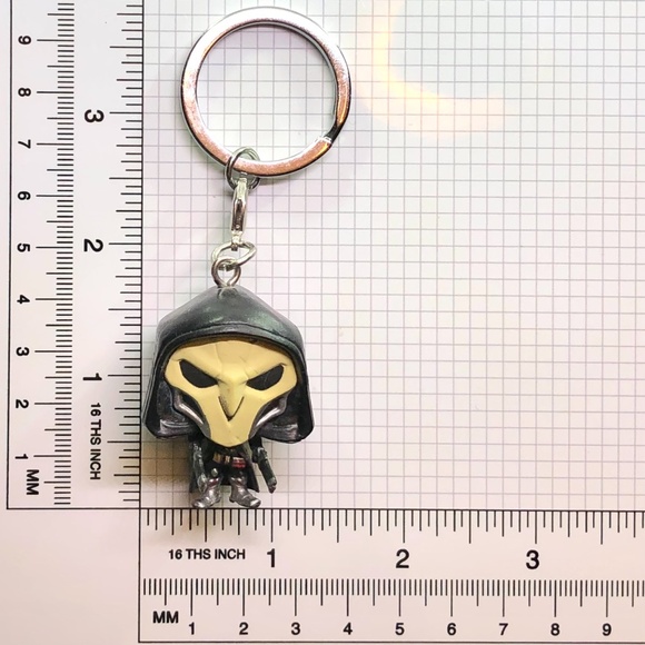 🦋 Funko Pocket POP Overwatch Reaper Vinyl Figure Keychain Smokey Blizzard - Picture 14 of 14